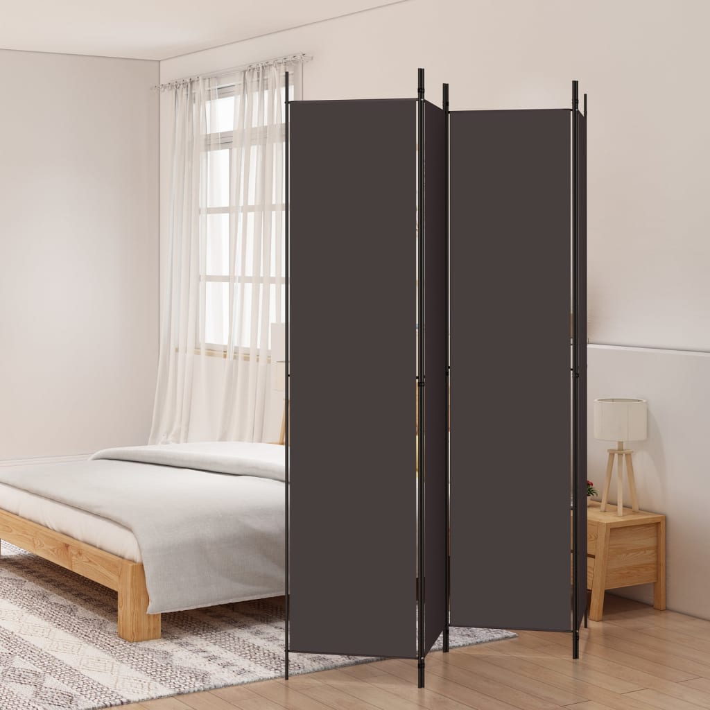 6-Panel Room Divider Fabric Privacy Screen Paravent Multi Colours/Sizes vidaXL