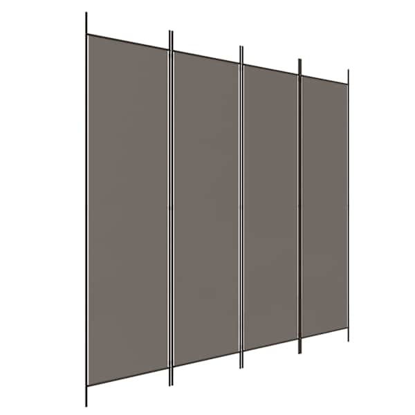vidaXL 4 paneeliga ruumijagaja, antratsiithall, 200x220 cm, kangas