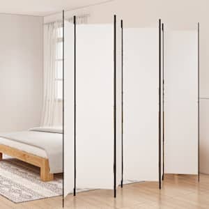 Paravan 6-delni bel 300x220 cm blago