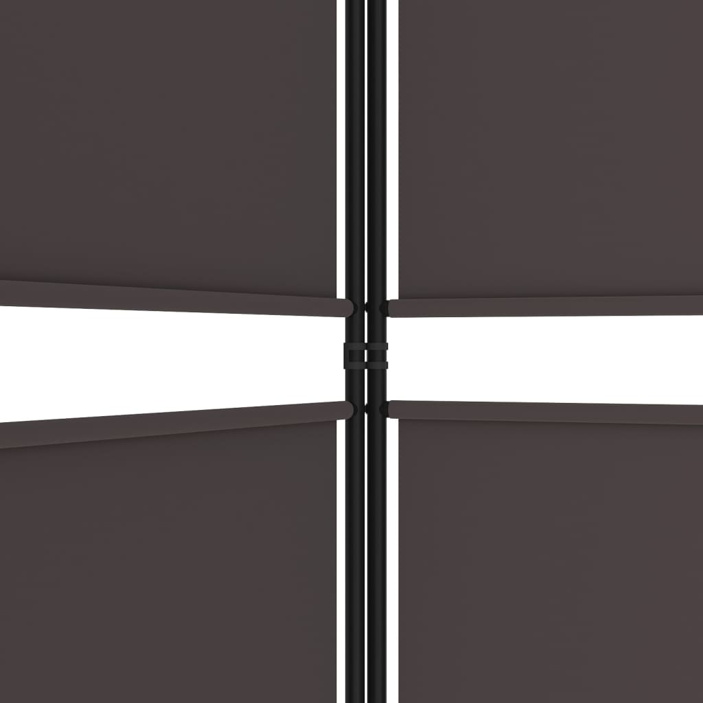 3-tlg. Paravent Braun 150x180 cm Stoff | Stepinfit.de