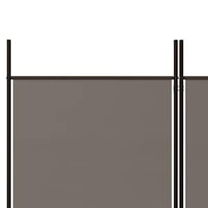 4dílný paraván antracitový 200x180 cm textil - obrázek 7