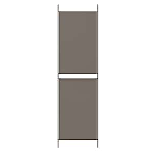 6dílný paraván antracitový 300x180 cm textil - obrázek 6