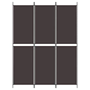 vidaXL Kamerscherm met 3 panelen 150x200 cm stof bruin