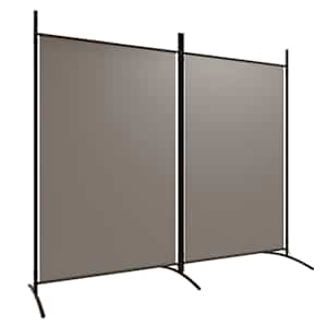 vidaXL 2-paneeliga ruumijagaja, antratsiithall, 175 x 180 cm, kangas