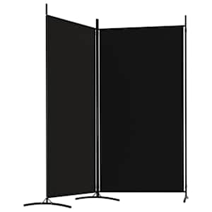 2 dílný paraván bílý 175x180 cm textil - obrázek 4