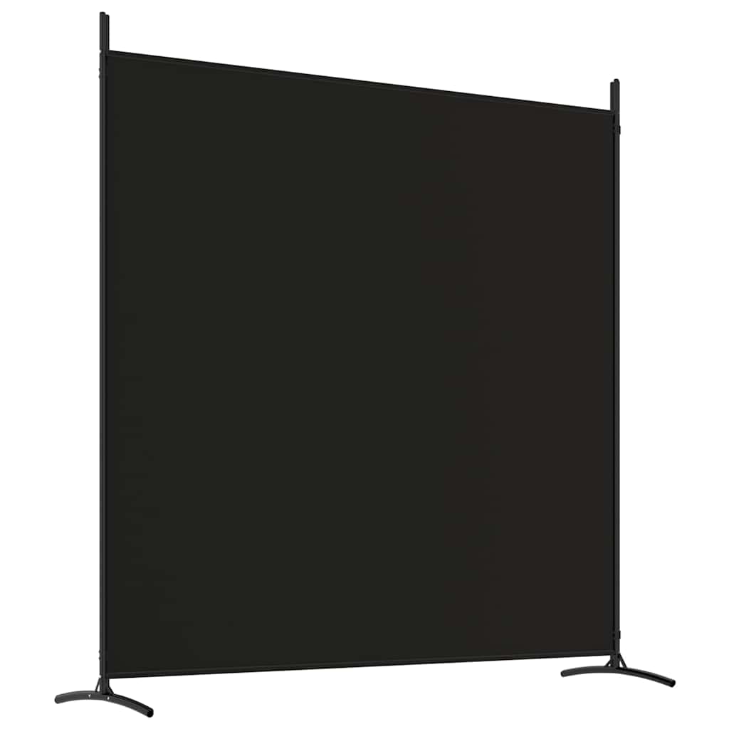 4 Poteaux De Séparation De Pièce AVLLSO - Aluminium Noir, Hauteur Réglable 70-240 Cm, Sans Perçage