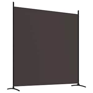 4dílný paraván hnědý 698x180 cm textil - obrázek 6
