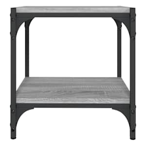 TV skříňka šedá sonoma 40x33x41 cm kompozitní dřevo a ocel - obrázek 4