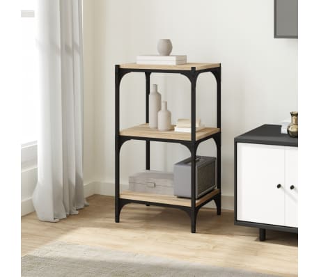 vidaXL Knihovna dub sonoma 40x33x70,5 cm kompozitní dřevo a ocel