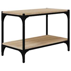 TV skříňka dub sonoma 60 x 33 x 41 cm kompozitní dřevo a ocel - obrázek 2
