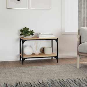 TV skříňka dub sonoma 60 x 33 x 41 cm kompozitní dřevo a ocel - obrázek 3