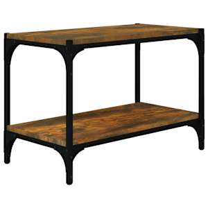 TV skříňka kouřový dub 60 x 33 x 41 cm kompozitní dřevo a ocel - obrázek 2