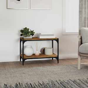 TV skříňka kouřový dub 60 x 33 x 41 cm kompozitní dřevo a ocel - obrázek 3