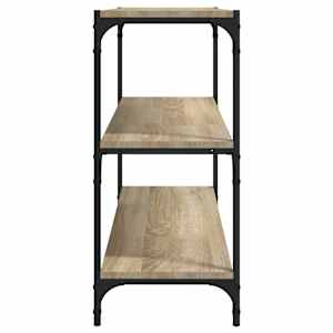 Knihovna dub sonoma 80x33x70,5 cm kompozitní dřevo a ocel - obrázek 6