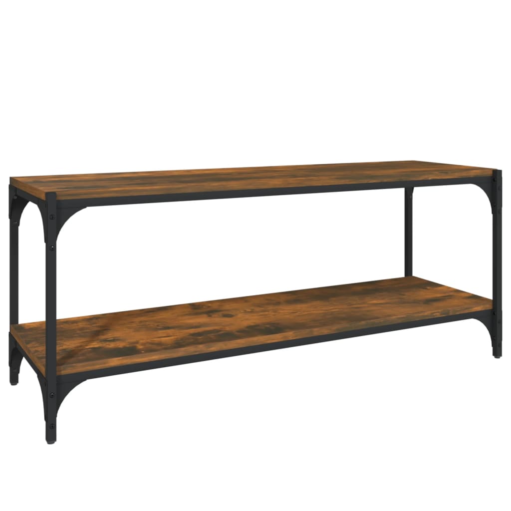 vidaXL TV skříňka kouřový dub 100 x 33 x 41 cm kompozitní dřevo a ocel