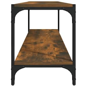 TV skříňka kouřový dub 100 x 33 x 41 cm kompozitní dřevo a ocel - obrázek 5