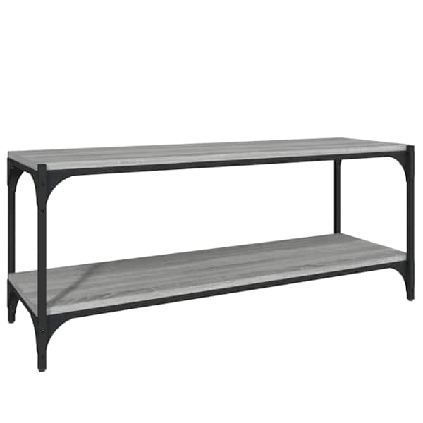vidaXL telerikapp, hall Sonoma tamm, 100x33x41 cm, tehispuit ja teras