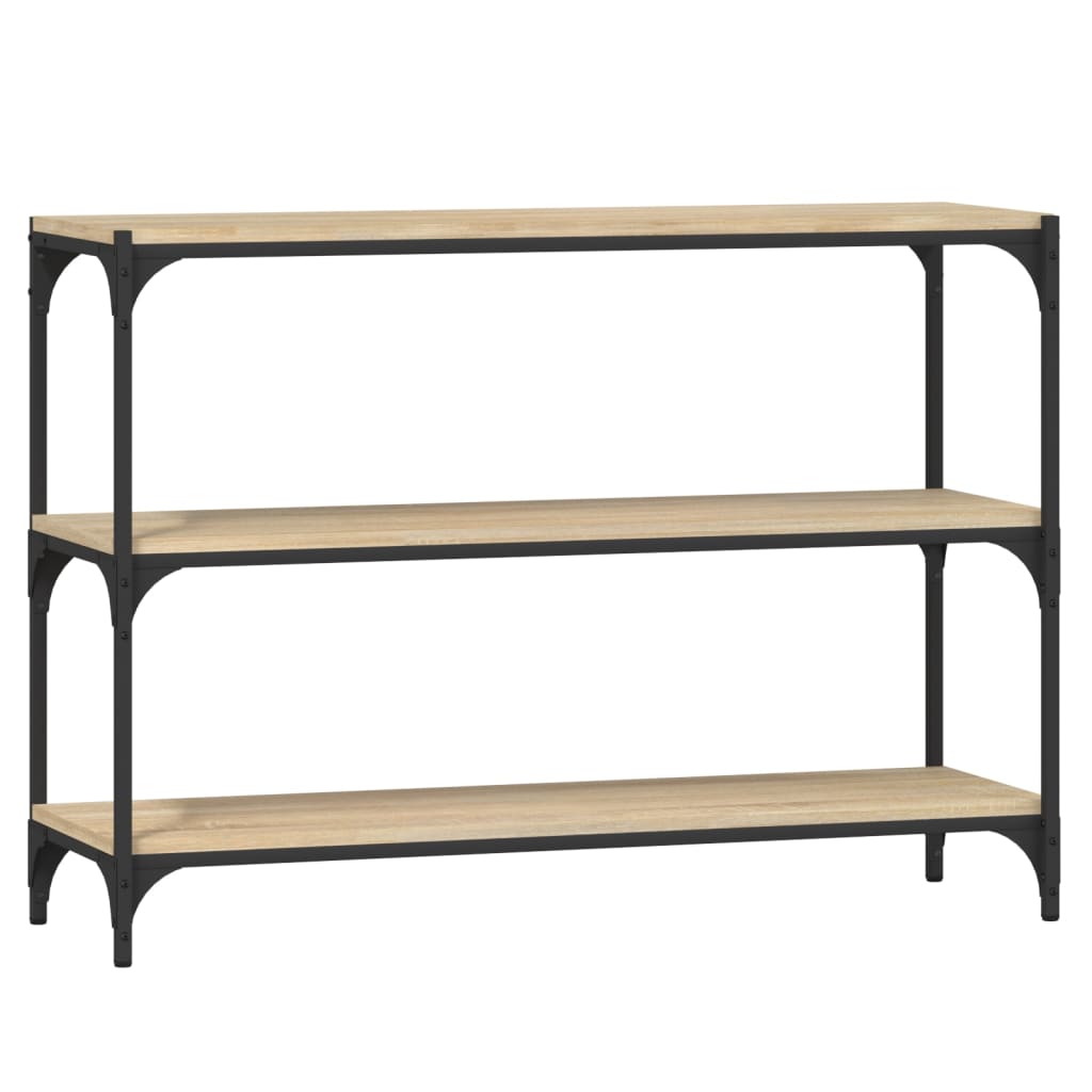 vidaXL Knihovna dub sonoma 100x33x70,5 cm kompozitní dřevo a ocel