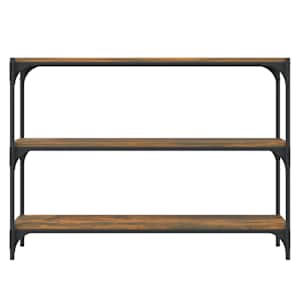 Knihovna kouřový dub 100x33x70,5 cm kompozitní dřevo a ocel - obrázek 5