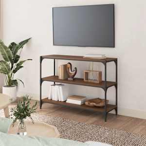 vidaXL Regał na książki, brązowy dąb, 100x33x70,5 cm