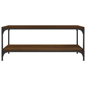 Konferenční stolek hnědý dub 100x50x40 cm kompozitní dřevo - obrázek 4