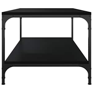 Konferenční stolek černý 80 x 50 x 40 cm kompozitní dřevo - obrázek 5