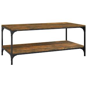 Konferenční stolek kouřový dub 80x50x40 cm kompozitní dřevo - obrázek 2