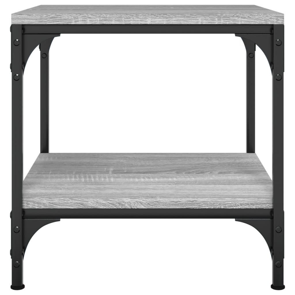  Príručný stolík sivý dub sonoma 40x40x40 cm spracované drevo