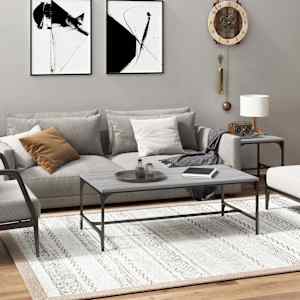 Klubska mizica siva sonoma 100x50x35 cm inženirski les