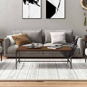 Konferenční stolek hnědý dub 100x50x35 cm kompozitní dřevo - obrázek 3