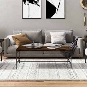 Konferenční stolek kouřový dub 80x50x35 cm kompozitní dřevo - obrázek 3