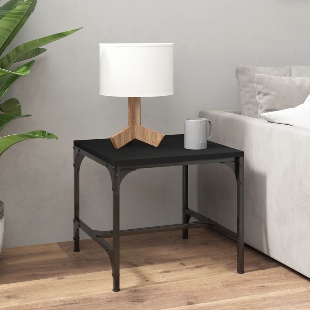 vidaXL Coffee Table Black 50x50x35 cm Engineered Wood