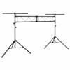 vidaXL valgustuse statiiv, must, 338x115x(180-300) cm, teras