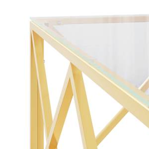 Konferenční stolek 80 x 80 x 40 cm nerezová ocel a sklo - obrázek 5