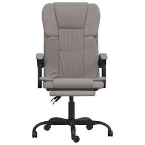 Polohovací kancelářská židle taupe textil - obrázek 3