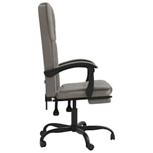Polohovací kancelářská židle taupe textil - obrázek 4