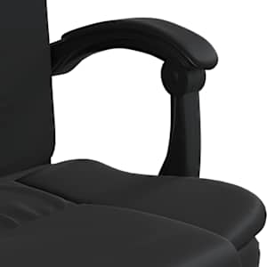 Polohovací kancelářská židle černá umělá kůže - obrázek 9