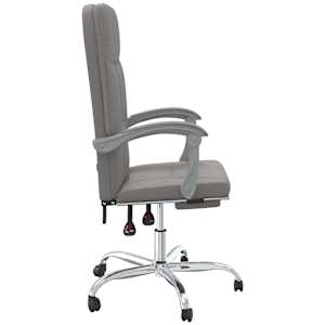 Polohovací kancelářská židle taupe textil - obrázek 4