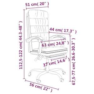 Polohovací kancelářská židle taupe textil - obrázek 11