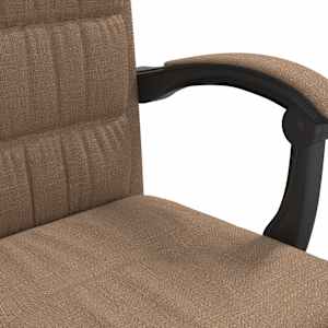 Polohovací kancelářská židle hnědá textil - obrázek 9