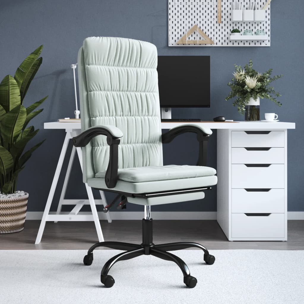 Fauteuil inclinable de bureau Gris clair Velours