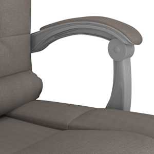 Masážní polohovací kancelářské křeslo taupe textil - obrázek 10