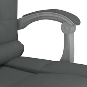 Masážní polohovací kancelářské křeslo tmavě šedé textil - obrázek 10