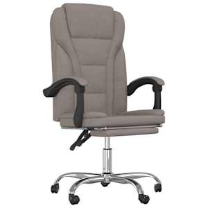 Polohovací kancelářská židle taupe textil - obrázek 2