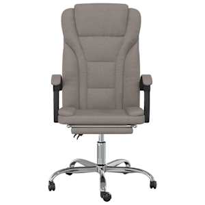 Polohovací kancelářská židle taupe textil - obrázek 3