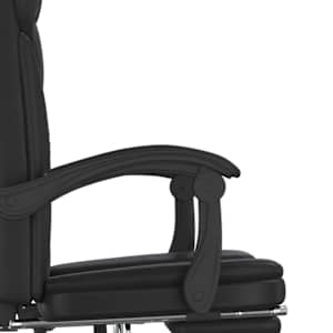 Polohovací kancelářská židle černá umělá kůže - obrázek 9
