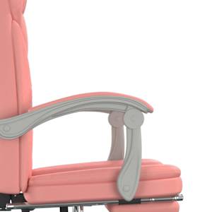Polohovací kancelářská židle růžová umělá kůže - obrázek 9