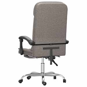 Masážní polohovací kancelářské křeslo taupe textil - obrázek 5