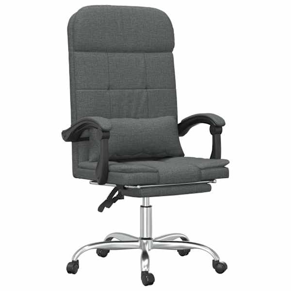 vidaXL massaaži kontoritool, tumehall, kangas