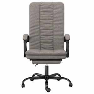 Polohovací kancelářská židle taupe textil - obrázek 3